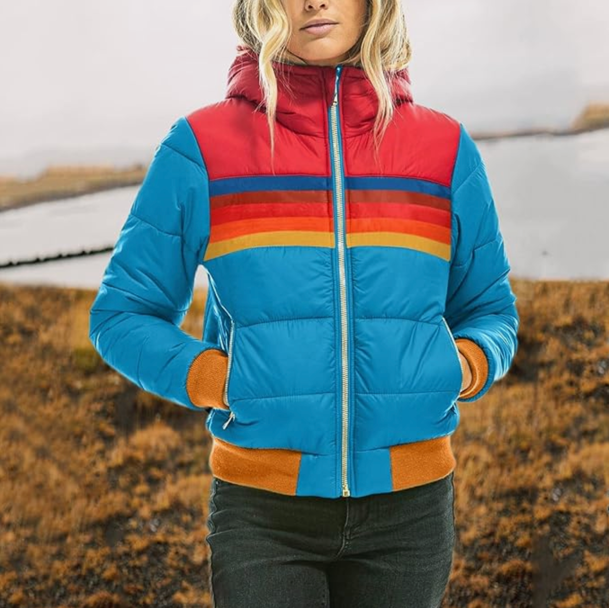 Stella - Retro parka met capuchon voor Dames